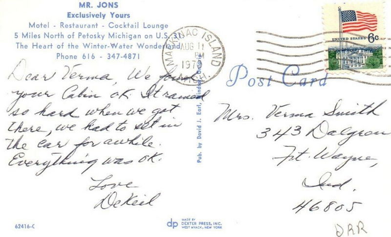 Mr. Jons (Hubs, Jonathans Landing, Just Between Friends, Shenanigans) - Vintage Postcard (newer photo)
